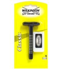 Wilkinson Sword 7000155Z Mens Classic Razor Wet Shave With Double Edge Blades